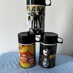 KISS Thermos Set Collectable 