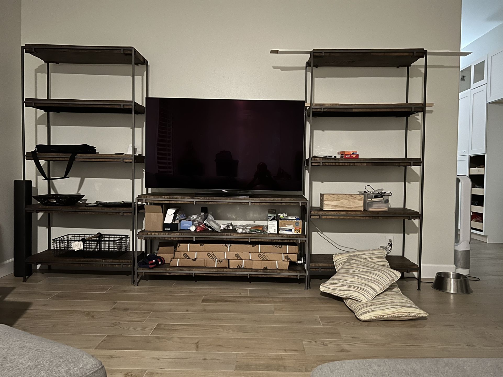 TV Or Couch Table With Matching Book Shelves 