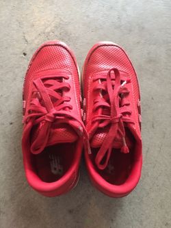 Red NB boy shoe size 2.5