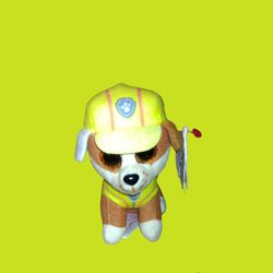 Ty Beanie Boos Clip On Paw Patrol Rubble 