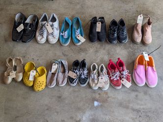 Variety kids shoes from sizes 13k to 6 youth