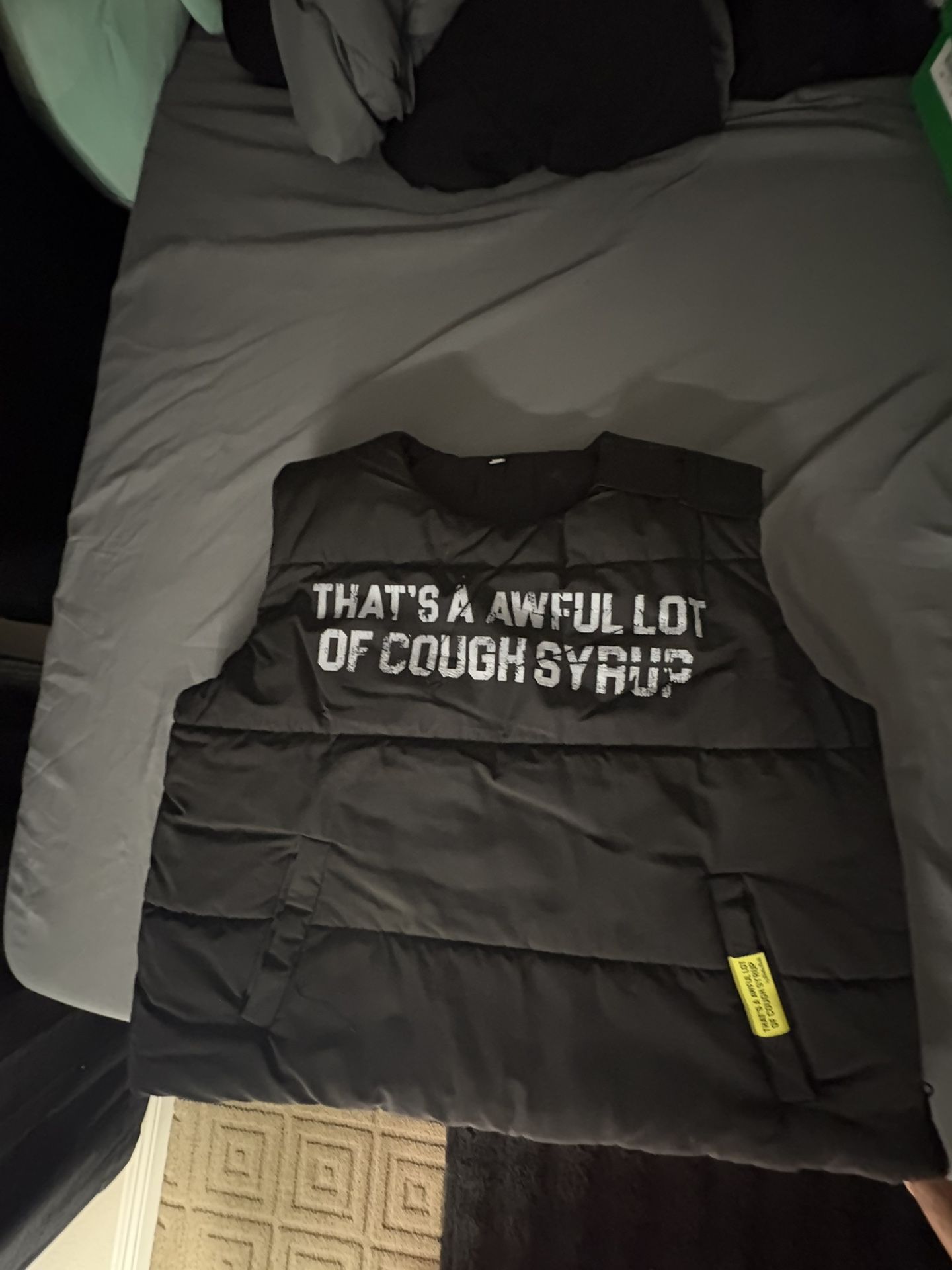 Awful Lot Of Cough Syrup Puffer Vest