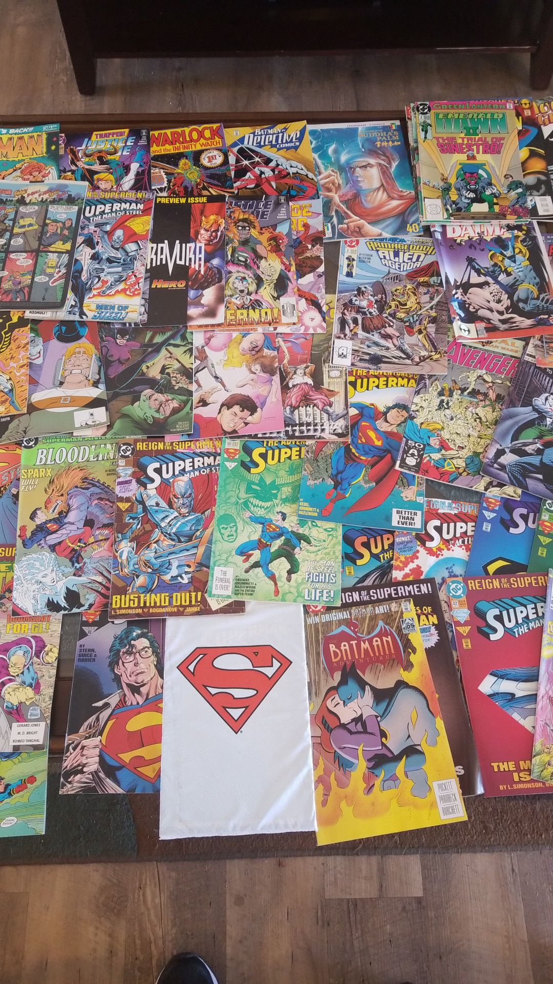 44 comics alot of superman