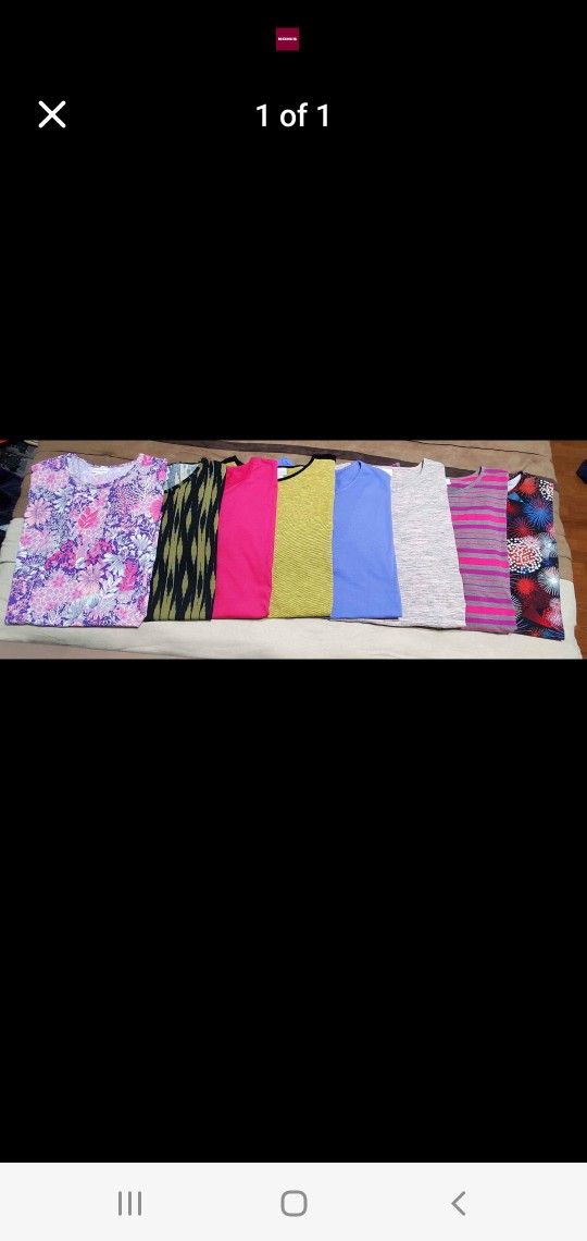 LuLaRoe Womens Irma Tops Size Small -lot Of 8