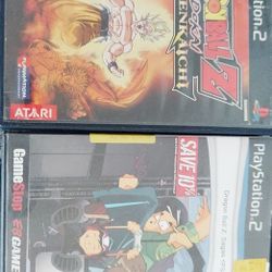 PS2 W/ Budokai Tenkaichi and Dragon Ball Z:Sagas