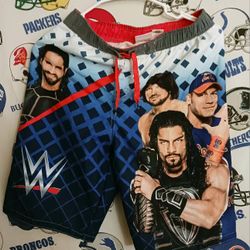 14/16T 2018 WWE Seth Rollins John Cena Roman Reigns Swimming Trunks $20