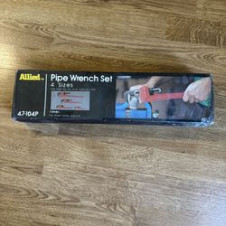 ALLIED 4pc Heavy Duty PIPE WRENCH SET (47-104P)