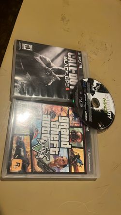 PS3 Games Lot – Black Ops II, GTA V, MW3