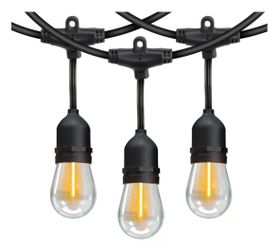 Outdoor String Lights with Edison Bulbs