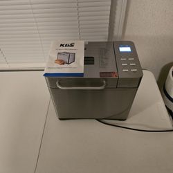 KBS Stainless Steel Bread Maker (Model MBF-013) with Manual