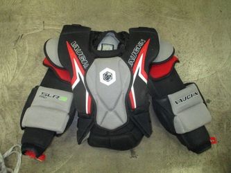 Used Vaughn Ventus SLR3 PureCarbon Pro Goalie Arm and Chest Protector Size Small