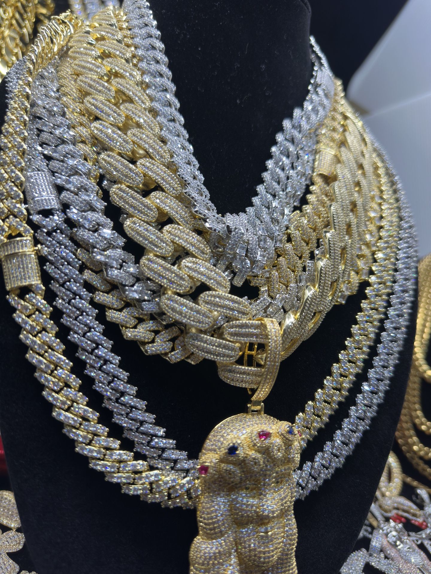 12-14mm Iced Out Chains