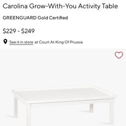Pottery Barn Carolina Grow-With-You Activity Table