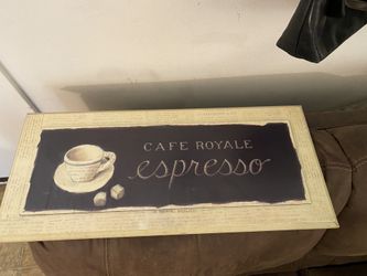Cafe Royale Espresso Wall Art 28 Inch Wide 