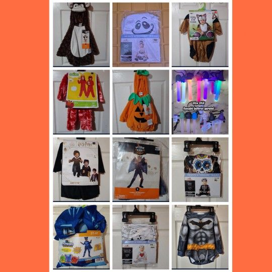 Selling Halloween costumes for infants, kids, and adults. Message me for size and price from $5-$25 different prices and sizes. Check out my profile.