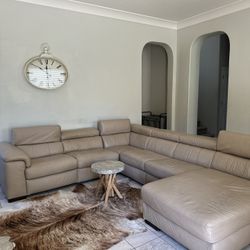 Italian Leather Sectional