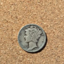 1936-P US Mercury Dime 90% Silver
