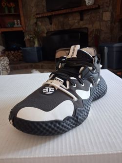 (Size-7) Men's, Like New, Adidas Harden Vol. 6 ‘Black White’ Basketball Shoes GV8704.