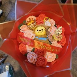 Winnie The Pooh Bouquet Of Foam Roses 