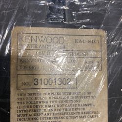 Kenwood Kac 8401 Amplifier
