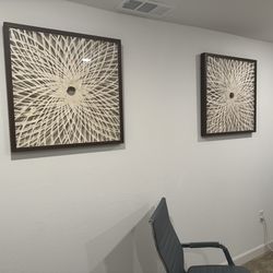 Contemporary wall art decor pieces