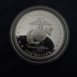 USA Marine Corps 230th Anniversary Silver Dollar