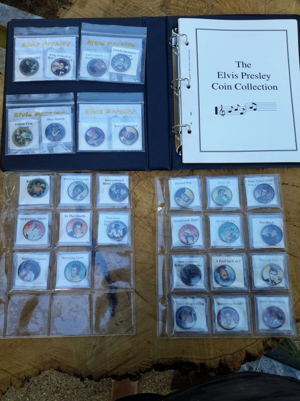 Elvis Presley Colorized Coin Collection by Mystic Stamp Co