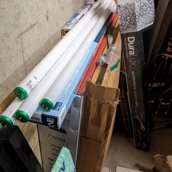 Fluorescent Shop Or Basement Lights (2 Should Be Brand New)