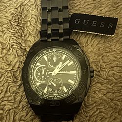 Black Guess Wristwatch