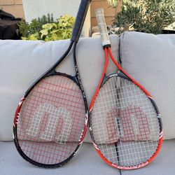 Wilson Tennis Rackets (2) – Adult Size – Good Condition