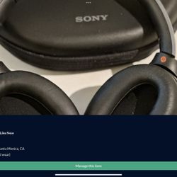 SONY WH- 1000 x M3 Like New