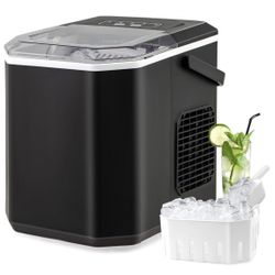 New COSTWAY Countertop Ice Maker with Self-Cleaning, 9 Ice Cubes Ready in 6-13 Mins