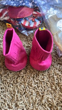 Build a bear shoes and Fourth of July outfit