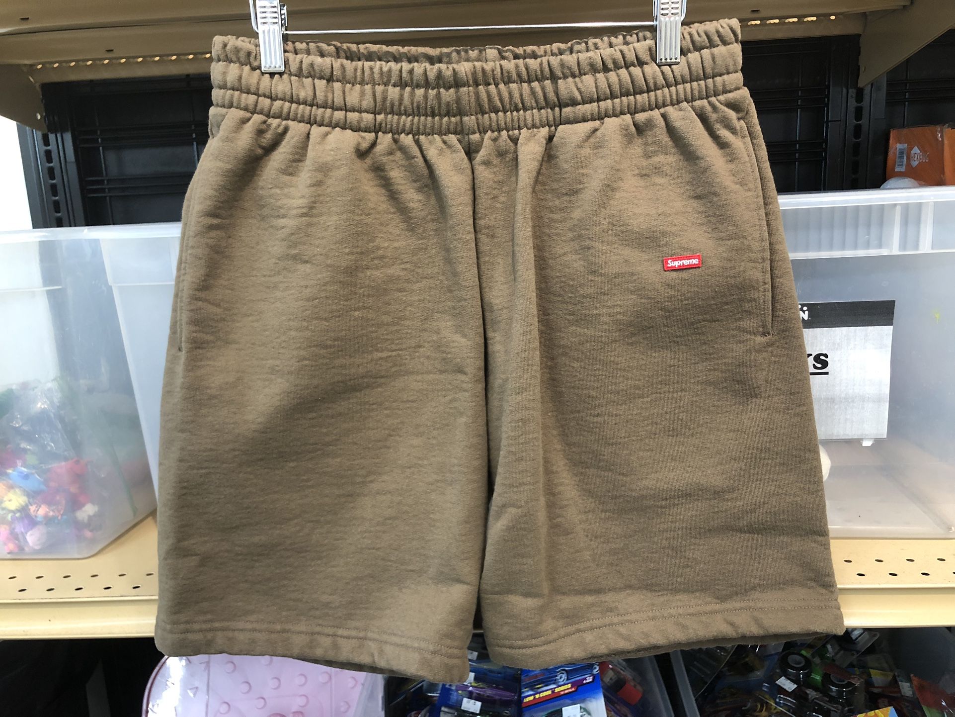 Supreme Box Logo Brown Sweatshorts (Size S)