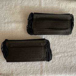 75 Disposable Black Face Masks 
