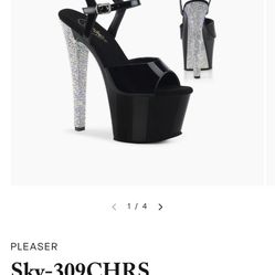 Pleaser Black High Heels 