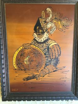 Spaniard painting 40” X 30”   $125.00 CASH, TEXT FOR PRICES.