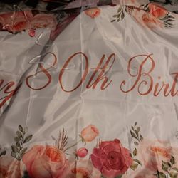 Happy 80th Birthday Banner