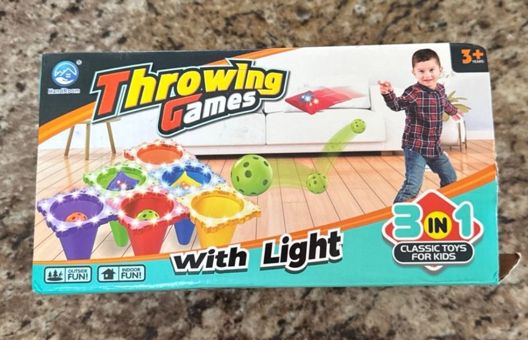Kids LED light up throwing game!!