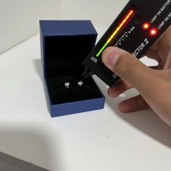 Moissanite Earrings 0.5 Carat Vvs1