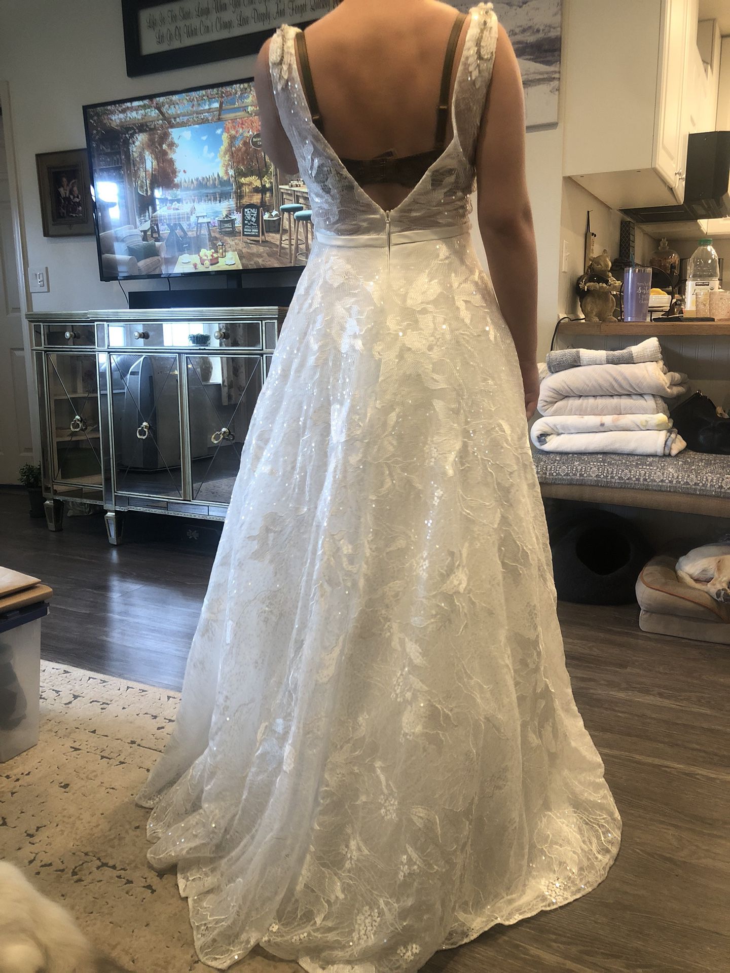 Morilee V-neck Wedding Dress