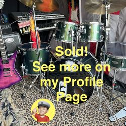 🔥 Adult Pro Drum Set Complete LIKE NEW!