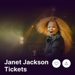 Janet Jackson - 2 Tickets