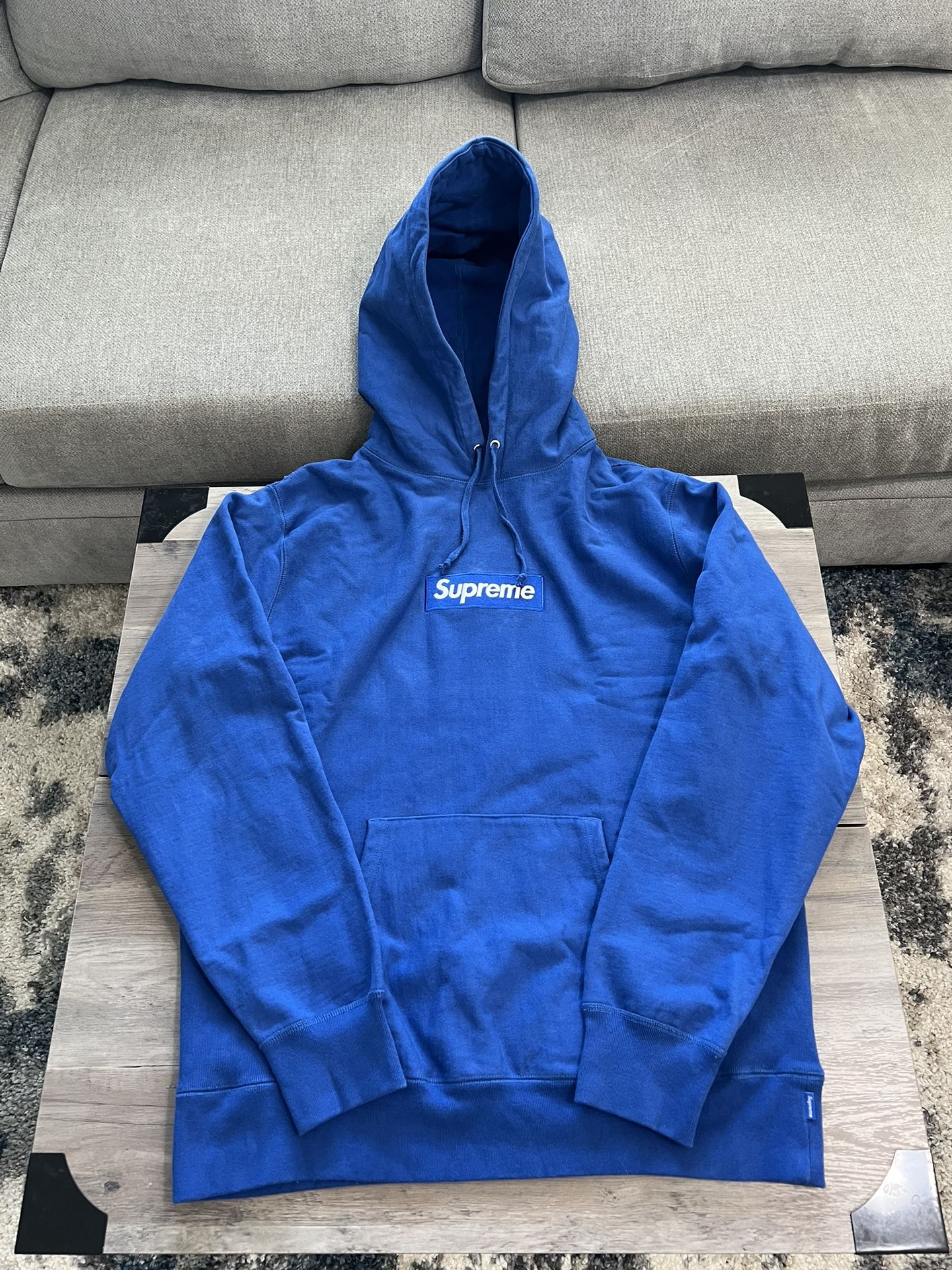 Supreme Box Logo Hoodie Royal Blue 2008