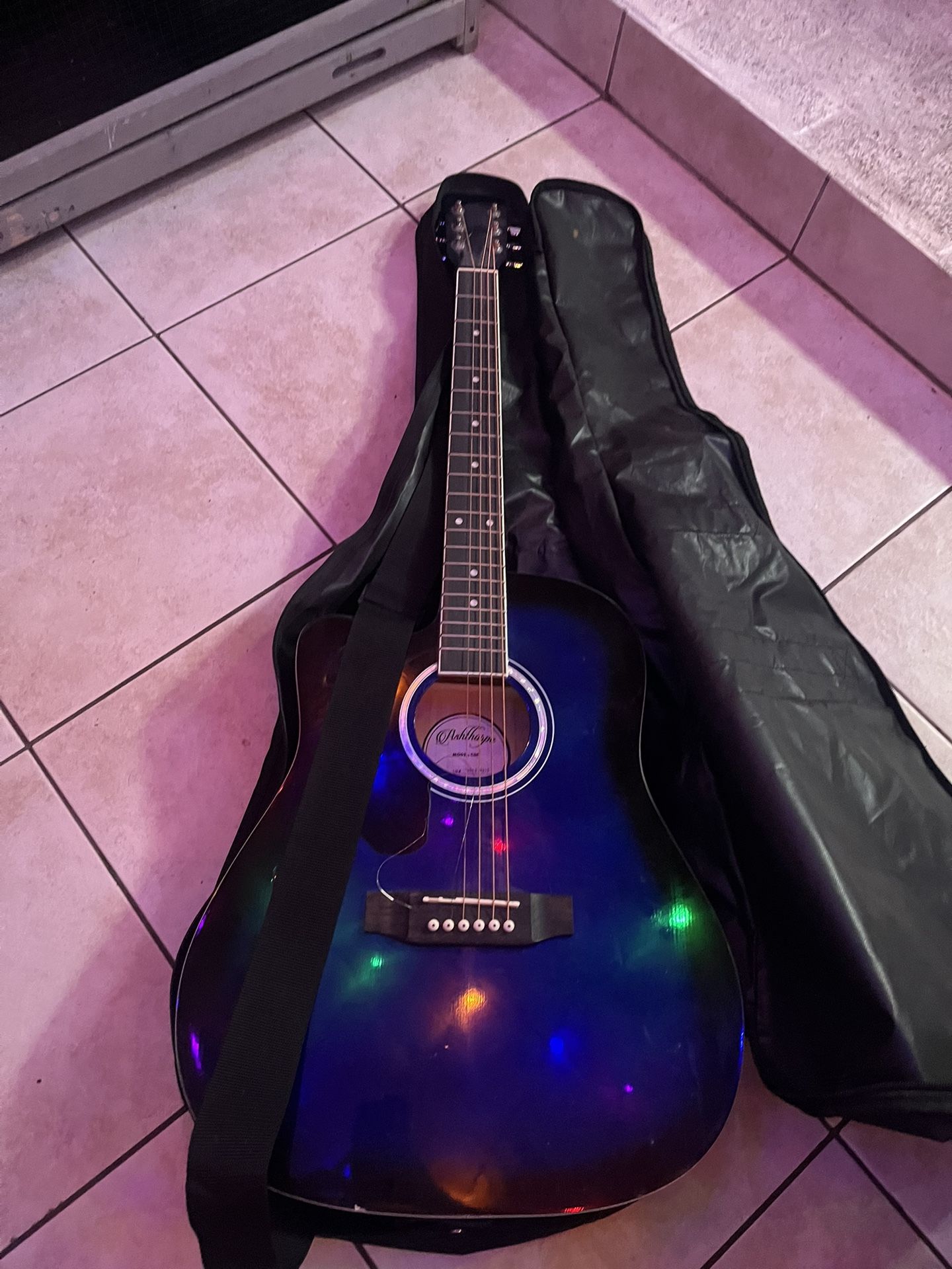Ashthorpe Full-Size Cutaway Acoustic-Electric Guitar