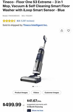 Tineco Floor One S3 Extreme Smart Cordless Floor Washer