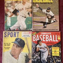 4 Baseball Magazines 