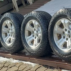 Chevy rims in perfect condition, tires 90%.