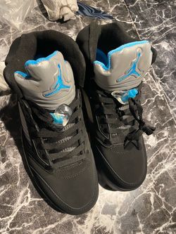 Air Jordan 5 Black Blue Sneakers