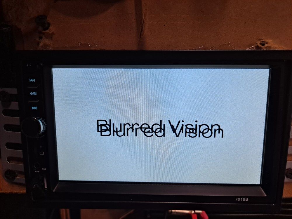 Blurred Vision BV-7018B Double Din in-Dash Head Unit Bluetooth Mirrorlink USB Auxiliary